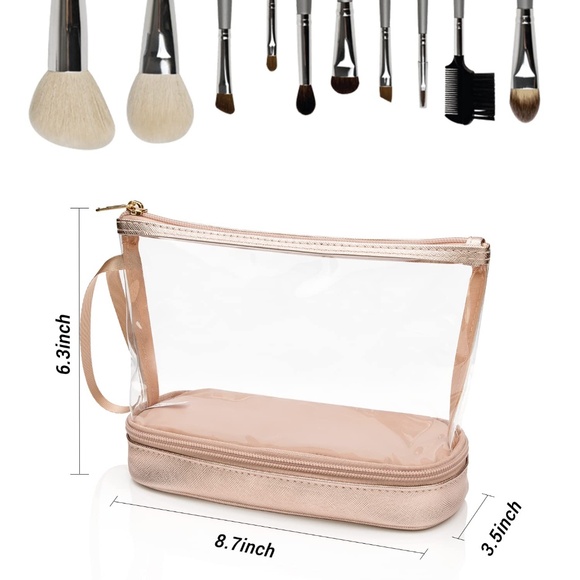 Clear Makeup Bag / Organizer for Travel - Picture 2 of 4